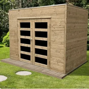 Solid Abri Jardin Bois "Capri" - 5.94 M² - 2.99 X 1.99 X 2.25 M - 19 Mm