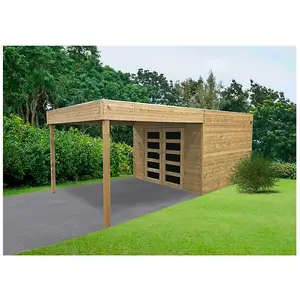 Comparateur de prix : Solid Abri de jardin en bois traité Matera 298x291+293cm