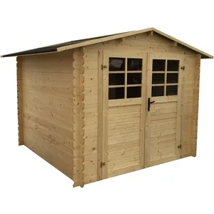 Solid Abri jardin bois traditionnel - 8.88 m2 - 2.98 x 2.98x 2.18 m - 28 mm pas cher