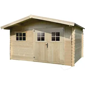 Abri jardin bois - 19,72 m² - 4.64 x 4.25 x 2,32 m - 28 mm pas cher