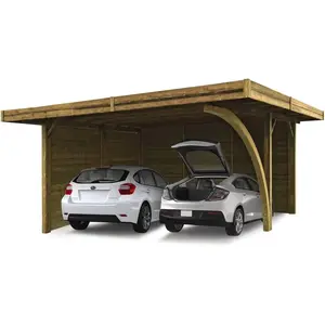 Solid Carport Combination 5064X6064 pas cher
