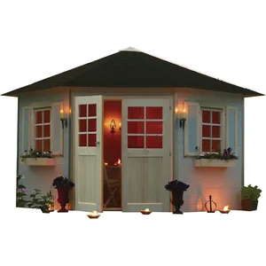 Solid Abri jardin pentagone "Nancy" - 7.88 m² - 4.24 x 3 x 2.82 m - 28 mm