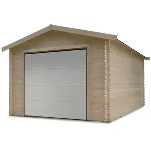 Comparateur de prix : Solid Garage bois 'Traditional' - 18.19 m² - 3.58 x 5.08 x 2.82 m - 28 mm