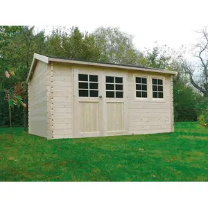 SOLID Abri de jardin bois LUNEL
