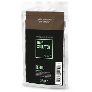 Comparateur de prix : Recharge fibre Hair Sculptor brun moyen Sibel 25g