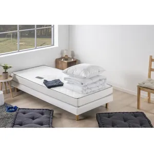 Pack prêt à dormir Matelas 90x190 cm + Sommier + Couette + 1 oreiller ... pas cher