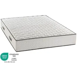 Matelas 140x200 cm - 580 ressorts ensachés - 7 zones de confort - 24 c... pas cher