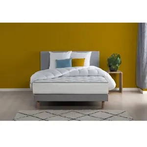 DEKO DREAM pack complet malin matelas 160 x 200 cm + sommier + couette + 2 oreillers - 24 cm pas cher