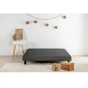 Comparateur de prix : Deko dream Sommier tapissier - Gris anthracite
