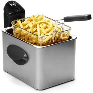 1 kg frites 3,5l 3200w manteau métal zilver - f1905 - Frifri pas cher