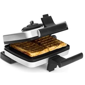 FriFri frifri - Gaufrier/machine à croque-monsieur - 1.2 kWatt - gris pas cher