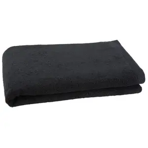 Serviette de toilette coton bio Bonnie CLARYSSE--Anthracite pas cher