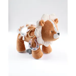 Noukie's Peluche d'activités Babou en veloudoux caramel (46 cm) pas cher