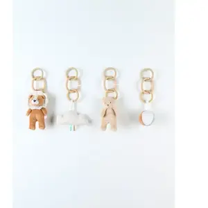 Set d'activités pour arche veloudoux Babou et Kendi MULTICOLORE Noukie's pas cher