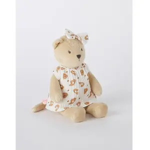 Noukie's Peluche Small Kendi En Veloudoux Beige/Terracotta - Noukie's pas cher