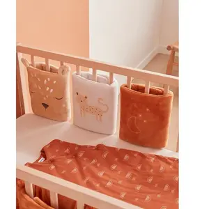 Protèges barreaux - NOUKIE'S - Collection Babou & Kendi - Veloudoux - Beige pas cher