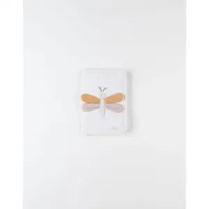 Protège Carnet de Santé Popsie, Gigi & Louli - libellule en Jersey, écru - Noukie'sVendu paraubert