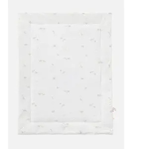 Noukie's Couverture en veloudoux Bali, Moka & Snow (75x100 cm) pas cher