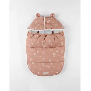 NOUKIE'S - Nid d'ange déperlant - Caramel - Motif Animaux - Jusqu'à 6 mois pas cher