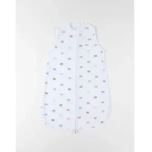Comparateur de prix : Noukies Gigoteuse En Mousseline De Coton Blanc Imprimé