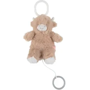 Comparateur de prix : Peluche Mini Musicale 20 Cm   Fluffy Cow Beige