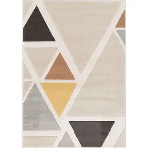 Tapis 120x170 cm GAMI coloris jaune pas cher