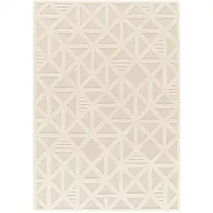 Tapis 120x170 cm COSY coloris blanc pas cher