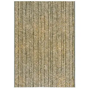 DÉCOWEB Tapis d extérieur ou de salon - Motifs graphiques - Noir, crèm...