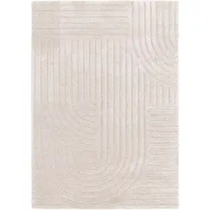 LOMOCO Tapis 160x230 cm COCON coloris naturel pas cher