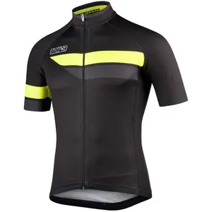 Maillot Bioracer Team Bodyfit 2.0 manches courtes noir jaune fluo - M pas cher