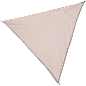 Comparateur de prix : SUNNY DAYS Toile d'ombrage triangle en polyester 3,6 x 3,6 x 3,6 m beige
