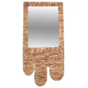 NATURAL LIVING" Miroir Boho GM en Jacinthe d'eau 38XH77CM pas cher