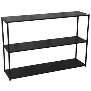 Comparateur de prix : Urban living Bibliothèque Étagère Design En Métal Madison - L. 120 X H. 80 Cm - Noir