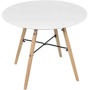 Table Enfant Ronde Bois Blanc - WADIGA - Contemporain - Design - Laqué pas cher