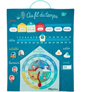 Lilliputiens - Au Fil Du Temps - Fr - Calendrier des enfants - 83071 pas cher