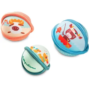Jouet de bain - Lilliputiens - Lot de 3 balles Ferme - Enfant - Beige