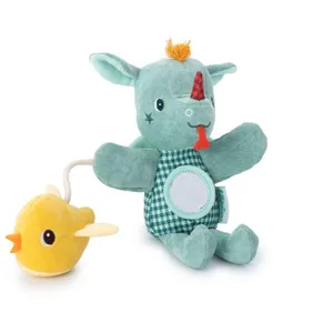 Marionnette Joe - LILLIPUTIENS - Blanc - Mixte - Oiseau crépitant et miroir pas cher