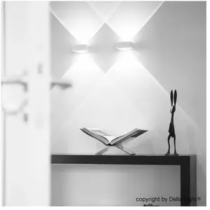 Delta Light Vision LED Up & Down Applique murale, 278 25 22 W,Vendu parreuter