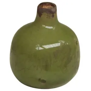 Chehoma Vase en céramique vert H9