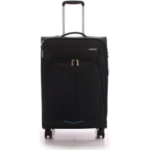 Valise 4 roues American Tourister Summerfunk Extensible 67 cm Bleu pas cher