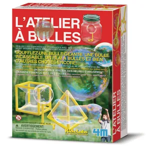 Comparateur de prix : Non communiqué 4M KIDZLABS SCIENCE: L'ATELIER À BULLES / EMBALLAGE- FR