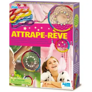 4M KidzMaker: ATTRAPE-RÈVE / EMBALLAGE  F R A N C A I S, contient des instructions détaillées, boîte 20.5x27.5x5.5cm, 5+