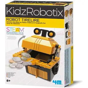 ROBOT TIRELIRE 14cm(emballage français) - 4M Jeu educatifs - 5663422 pas cher