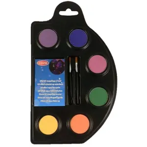 No Name palette 6 fards aqua fluo effet uv