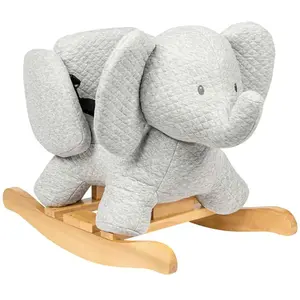 NATTOU - Bascule éléphant en jacquard Tembo - 64 x 34 cm - 10 à 36 mois - 100% coton - GrisVendu paramazon