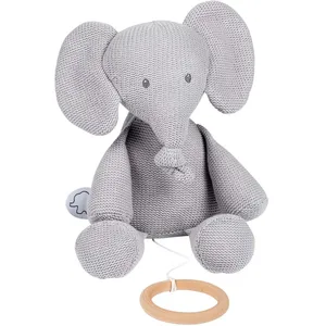 Nattou Peluche Musicale Éléphant Tricot Tembo - Nattou pas cher