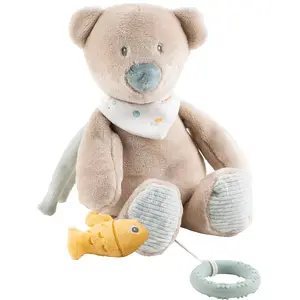 Nattou Mini Peluche Musicale Jules L'ours Polaire - Nattou pas cher