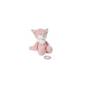 Nattou Doudou Nattou Le Renard Pomme Rose Musical 30cm pas cher