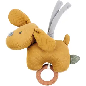Nattou Mini Peluche Musicale Charlie Le Chien Caramel pas cher
