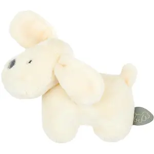 Charlie hochet chien flanelle BLANC Nattou pas cher